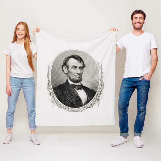 President Abraham Lincoln Fleece Deken (In situ)