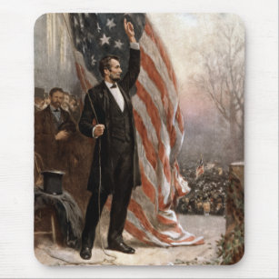 President Abraham Lincoln geeft een toespraak Muismat