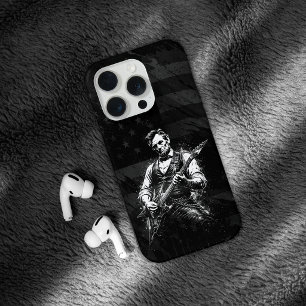 President Abraham Lincoln Gitaar spelend iPhone 15 Pro Case