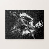 President Abraham Lincoln Gitaar spelend Legpuzzel (Horizontaal)