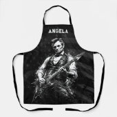 President Abraham Lincoln Gitaar spelend Schort (Voorkant)