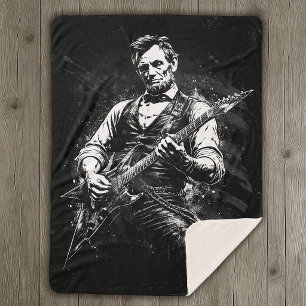 President Abraham Lincoln Gitaarspelend Sherpa Deken