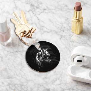 President Abraham Lincoln Gitaarspelend Sleutelhanger