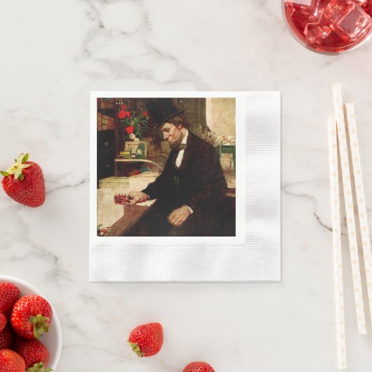 President Abraham Lincoln met Roos en Pet Servetten (Insitu)