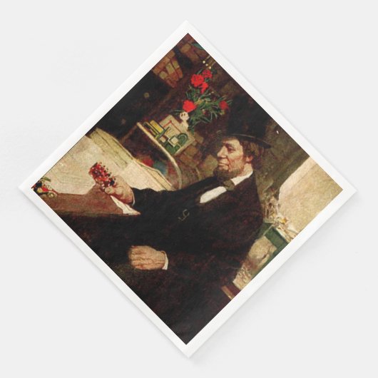 President Abraham Lincoln met Roos en Pet Servetten (Hoek)