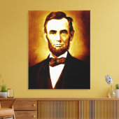 President Abraham Lincoln  portret Canvas Afdruk (Insitu (Woonkamer))