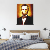 President Abraham Lincoln  portret Canvas Afdruk (Insitu (Slaapkamer))