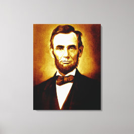President Abraham Lincoln portret Canvas Afdruk