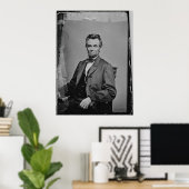 President Abraham Lincoln Portret van Mathew Brady Poster (Thuiskantoor)