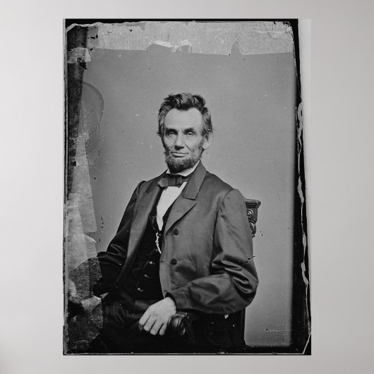 President Abraham Lincoln Portret van Mathew Brady Poster (Voorkant)