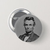 President Abraham Lincoln Portret van Mathew Brady Ronde Button 5,7 Cm (Voorkant /achterkant)