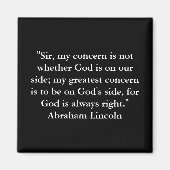 President Abraham Lincoln Quote Magneet (Voorkant)