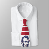 President Abraham Lincoln Stars and Stripes USA Stropdas (Gebonden)