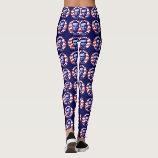 President Abraham Lincoln Stars en Stripes Leggings (Achterkant)