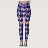 President Abraham Lincoln Stars en Stripes Leggings (Voorkant)