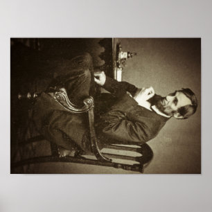 President Abraham Lincoln STEREOVIEW ZELDZAME VINT Poster