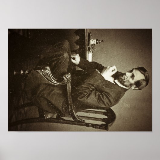 President Abraham Lincoln STEREOVIEW ZELDZAME VINT Poster (Voorkant)