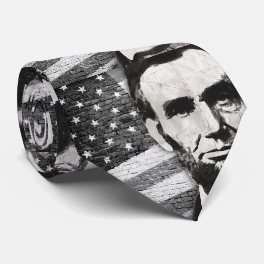 President Abraham Lincoln Stropdas (Opgerold)