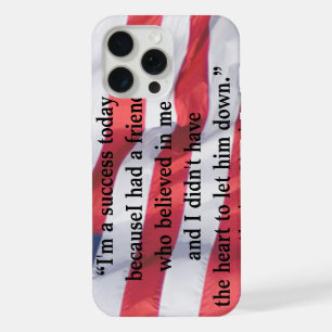 President Abraham Lincoln succes citaat Amerikaans iPhone 15 Pro Max Case