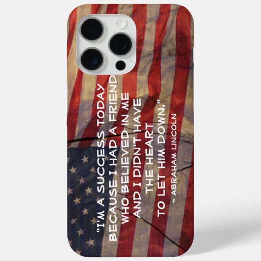President Abraham Lincoln Success citeert Amerikaa Case-Mate iPhone Case (Achterkant)