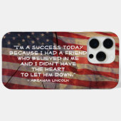 President Abraham Lincoln Success citeert Amerikaa Case-Mate iPhone Case (Achterkant (horizontaal))