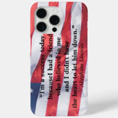 President Abraham Lincoln Success citeert Amerikaa Case-Mate iPhone Case (Achterkant)