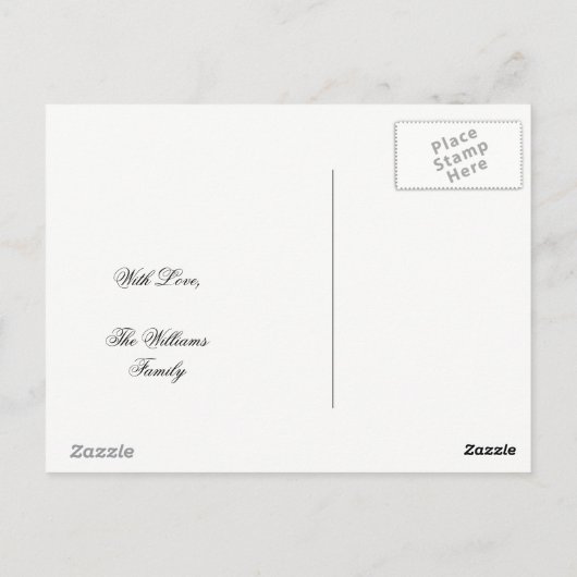 President Abraham Lincoln Tribute  gedicht Briefkaart (Achterkant)