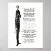 President Abraham Lincoln Tribute  gedicht Poster (Voorkant)