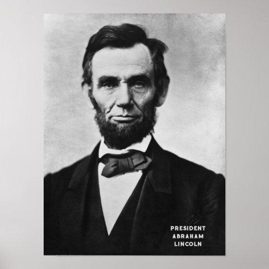 President Abraham Lincoln USA. Poster (Voorkant)