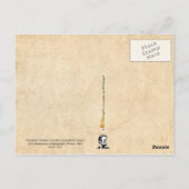 President Abraham Lincoln's paardedragende hearse Briefkaart (Achterkant)