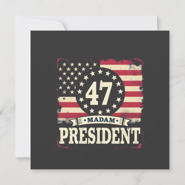 President Amerikaanse vlag 47 Harris Walz (Voorkant)
