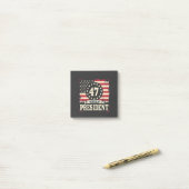 President Amerikaanse vlag 47 Harris Walz Post-it® Notes (Op bureau)