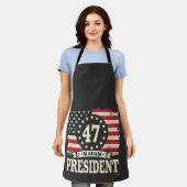 President Amerikaanse vlag 47 Harris Walz Schort (Gedragen)