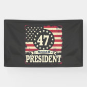 President Amerikaanse vlag 47 Harris Walz Spandoek (Horizontaal)