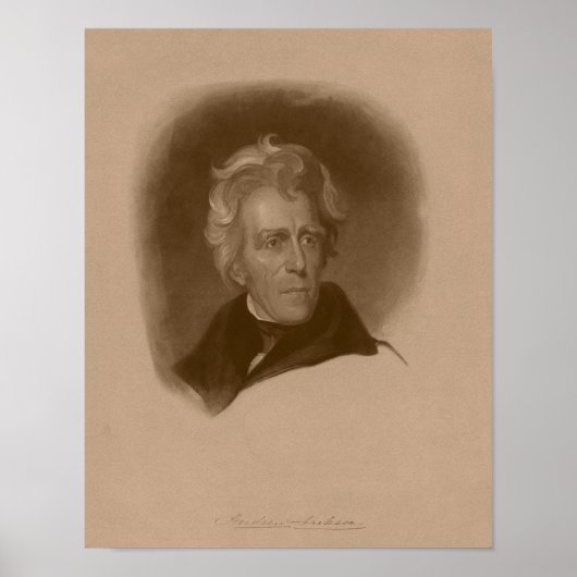 President Andrew Jackson — Amerikaanse geschiedeni Poster (Voorkant)