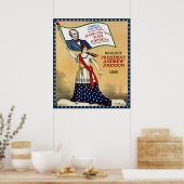 President Andrew Johnson 1868 Herverkiezing Poster (Keuken)