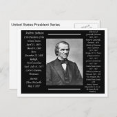 President Andrew Johnson Briefkaart (Voorkant / Achterkant)