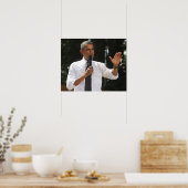 President Barack beantwoordt vragen over de situat Poster (Keuken)