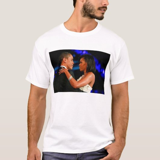 President Barack en First Lady Michelle Obama T-shirt (Voorkant)