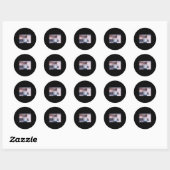 President Barack Hussein Obama Ronde Sticker (Vel)