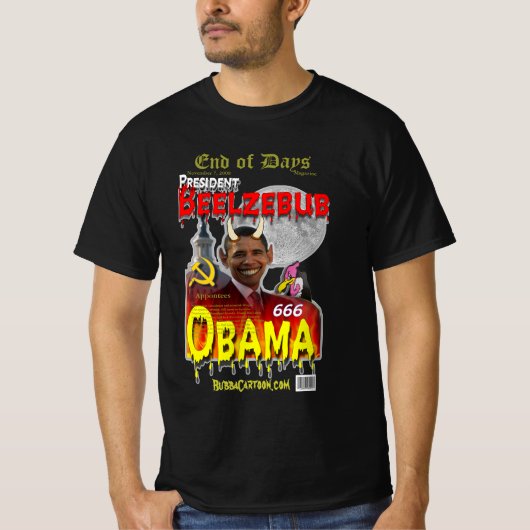 President Barack Hussein Obama T-shirt (Voorkant)
