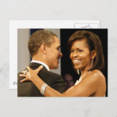 President Barack & Michele Obama Briefkaart (Voorkant / Achterkant)
