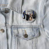 President Barack & Michele Obama Ronde Button 5,7 Cm (In situ)