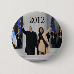 President Barack & Michele Obama Ronde Button 5,7 Cm