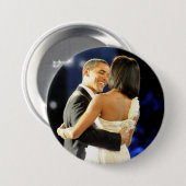President Barack & Michele Obama Ronde Button 7,6 Cm (Voorkant /achterkant)