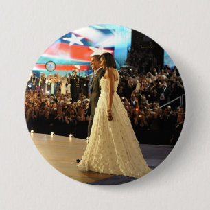 President Barack & Michele Obama Ronde Button 7,6 Cm
