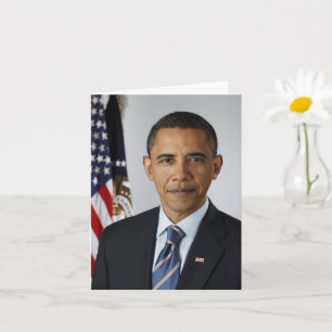 President Barack Obama 1e Term Foto Birthday SM Kaart