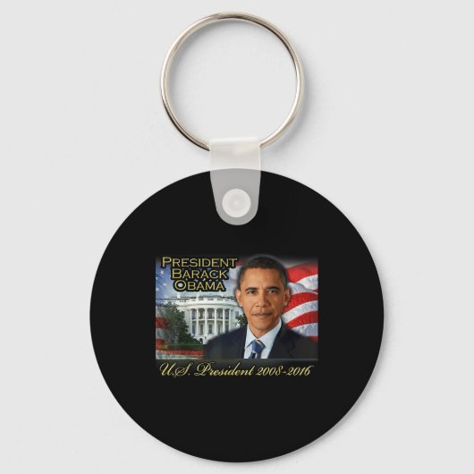 President Barack Obama 2008-2016 Amerikaans Presid Sleutelhanger (Voorkant)