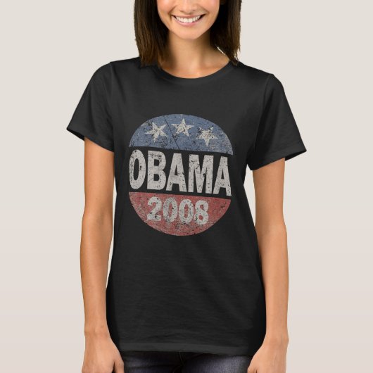  President Barack Obama 2008 T-shirt (Voorkant)