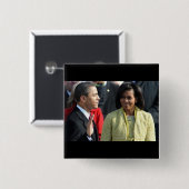 President Barack Obama 2009 Inauguration Vierkante Button 5,1 Cm (Voorkant /achterkant)